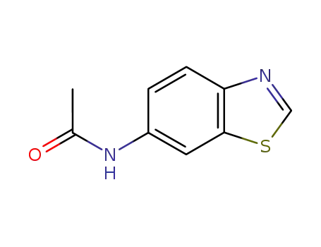 Molecular Structure of 58249-63-1 (Acetamide, N-6-benzothiazolyl- (9CI))