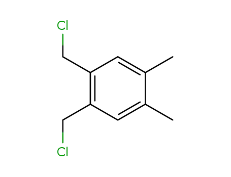 Molecular Structure of 2362-16-5 (1,2-BIS(CHLOROMETHYL)-4,5-DIMETHYLBENZENE)