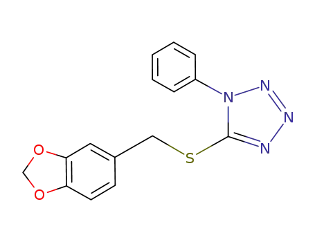 5-((benzo[d][1,3]dioxol-5-ylmethyl)thio)-1-phenyl-1H-tetrazole