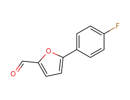 Molecular Structure of 33342-17-5 (5-(4-FLUORO-PHENYL)-FURAN-2-CARBALDEHYDE)