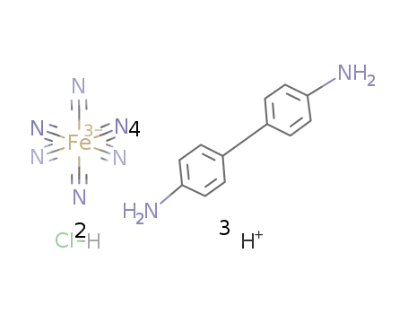 (benzidine)3H3{hexacyanoferrate(III)}*benzidine*2HCl