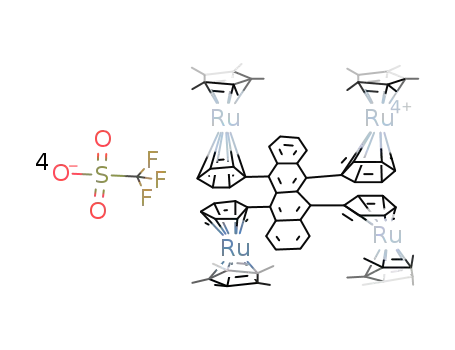 ((5,6,11,12-(C5Me5)Ru(η-C6H5))4naphthacene)(OTf)4