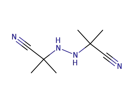 Molecular Structure of 6869-07-4 (A,A'-HYDRAZODIISOBUTYRONITRILE)