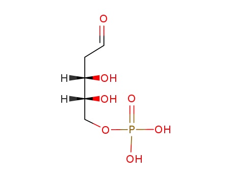 Molecular Structure of 7685-50-9 (2-deoxyribose 5-phosphate)