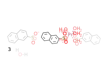 [hexaaquabis(2-naphthalenesulfonato)praseodymium(III)] 2-naphthalenesulfonate trihydrate