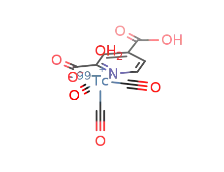 [(99)Tc(OH2)(4-carboxypyridine-2-carboxylato)(CO)3]