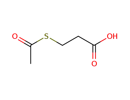 Molecular Structure of 41345-70-4 (3-acetylsulfanylpropanoic acid)