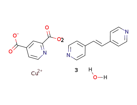 [Cu(2,4-pyridinedicarboxylate)(trans-1,2-bis(4-pyridyl)ethylene)2]*3H2O