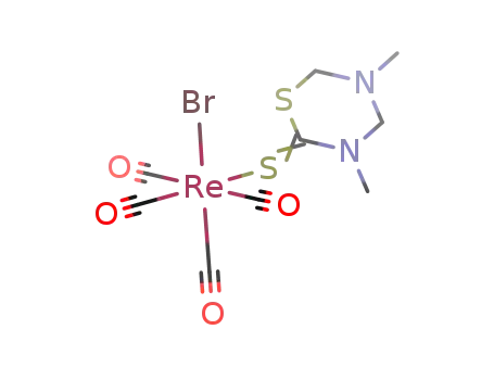 [Re(CO)4Br(3,5-dimethyl-tetrahydro-2H-1,3,5-thiadiazine-2-thione)]