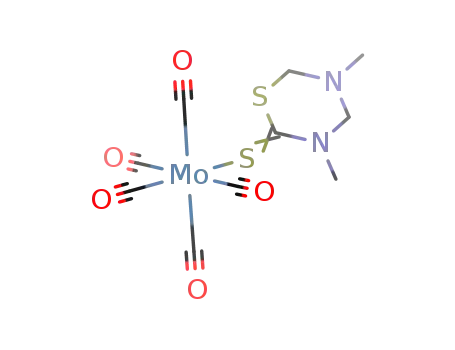 [Mo(CO)5(3,5-dimethyl-tetrahydro-2H-1,3,5-thiadiazine-2-thione)]
