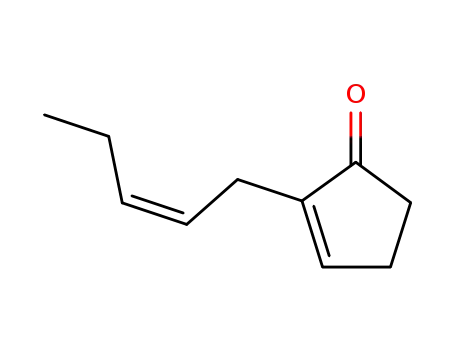 Molecular Structure of 41031-88-3 (2-(2-cis-Pentenyl)-2-cyclopenten-1-one)