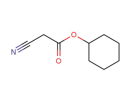 Molecular Structure of 52688-11-6 (Cyclohexyl cyanoacetate)