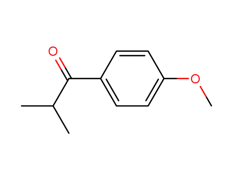 Molecular Structure of 2040-20-2 (1-(4-Methoxyphenyl)-2-Methylpropan-1-one)