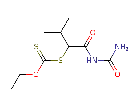 Dithiocarbonic acid O-ethyl ester S-(2-methyl-1-ureidocarbonyl-propyl) ester