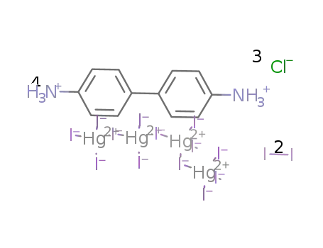 [benzidine(+2H)]4[Hg4I13]Cl3*2I2