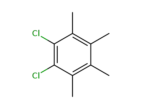 Molecular Structure of 19219-82-0 (1,2-dichloro-3,4,5,6-tetramethylbenzene)