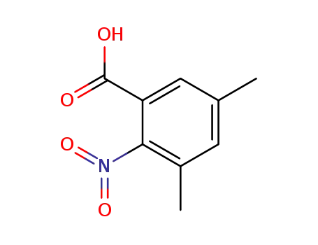 Molecular Structure of 52095-18-8 (3,5-diMethyl-2-nitrobenzoic acid)