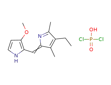 3,5-dimethyl-4-ethyl-2-(3-methoxypyrrolyl-2-methylene)-2H-pyrrolium dichlorophosphate