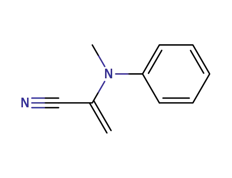 Molecular Structure of 69567-06-2 (2-[methyl(phenyl)amino]prop-2-enenitrile)