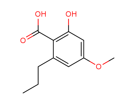 Benzoicacid, 2-hydroxy-4-methoxy-6-propyl-