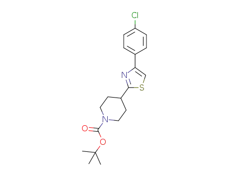 tert-butyl 4-(4-(4-chlorophenyl)thiazol-2-yl)piperidine-1-carboxylate