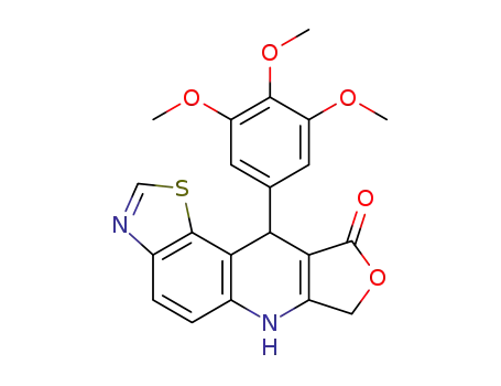 10-(3,4,5-trimethoxyphenyl)-6,7,9,10-tetrahydrofuro[3,4-b][1,3]thiazolo[5,4-f]quinolin-9-one