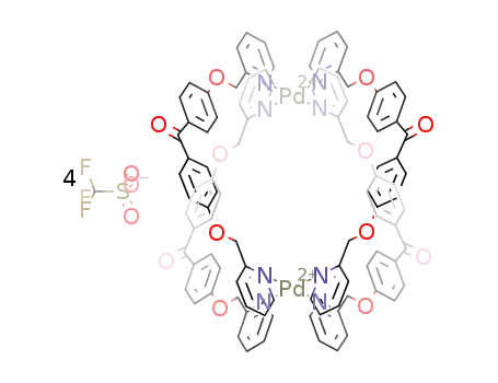 tetrakis(4,4'-bis(3-pyridylmethoxy)benzophenone)dipalladium(II) tetra(trifluoromethanesulfonate)