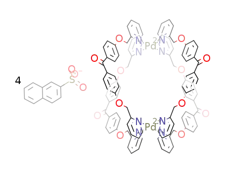 tetrakis(4,4'-bis(3-pyridylmethoxy)benzophenone)dipalladium(II) tetra(2-naphthalenesulfonate)