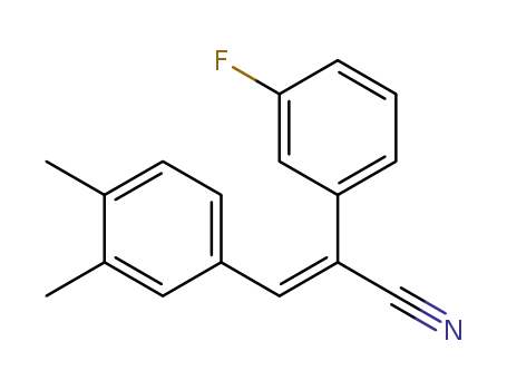 (2E)-3-(3,4-dimethylphenyl)-2-(3-fluorophenyl)acrylonitrile