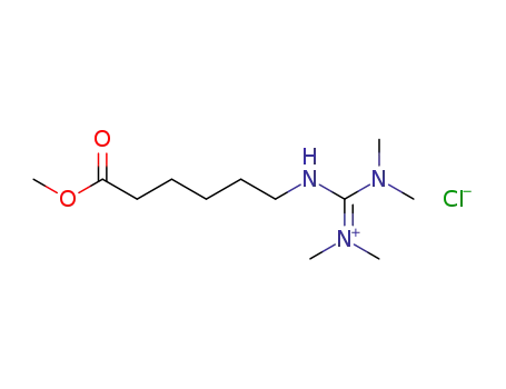 6-(N,N,N',N'-teramethylguanidinium chloride)-hexanoic acid methyl ester