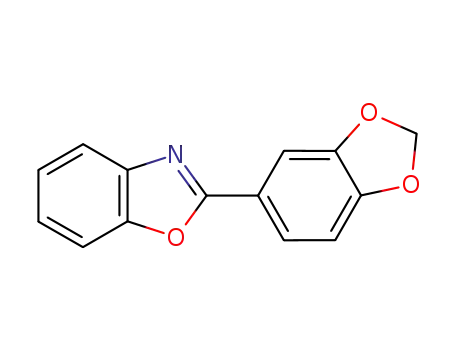 Molecular Structure of 3315-20-6 (2-(1,3-Benzodioxole-5-yl)benzoxazole)