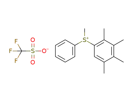 S-methyl-S-phenyl-2,3,4,5-tetramethylphenyl sulfonium triflate