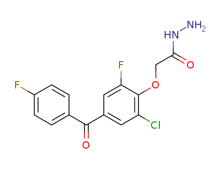 [2-chloro-6-fluoro-4-(4-fluoro-benzoyl)-phenoxy]acetic acid hydrazide