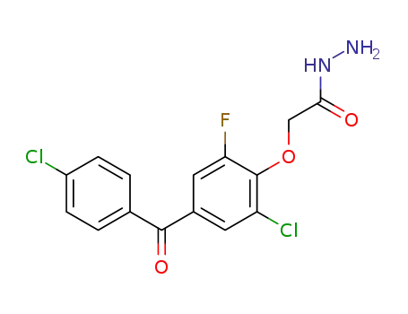 2-(2-chloro-4-(4-chlorobenzoyl)-6-fluorophenoxy)acetohydrazide
