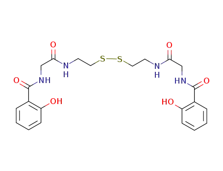 N,N'-(2,2'-(2,2'-disulfanediylbis(ethane-2,1-diyl)bis(azanediyl))bis(2-oxoethane-2,1-diyl))bis(2-hydroxybenzamide)