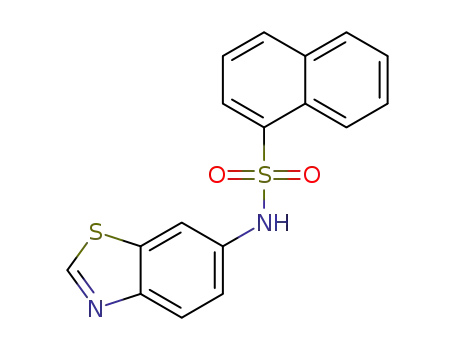 N-(benzothiazol-6-yl)naphthalene-1-sulfonamide