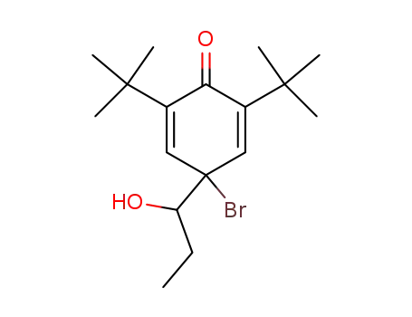 2,6-di-t-butyl-4-bromo-4-(1-hydroxypropyl)cyclohexa-2,5-dienone