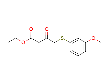 Molecular Structure of 16768-98-2 (ethyl 4-(3-methoxyphenylthio)-3-oxobutanoate)