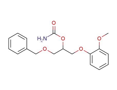 1-benzyloxy-2-carbamoyloxy-3-(2-methoxy-phenoxy)-propane