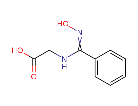 Molecular Structure of 5319-69-7 (Glycine, N-[(hydroxyimino)phenylmethyl]-)