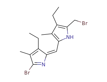 5-bromo-5'-bromomethyl-3,4'-diethyl-4,3'-dimethyl-1H,2'H-2,2'-methanylylidene-bis-pyrrole
