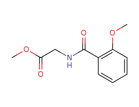 Molecular Structure of 27796-49-2 (N-(2-Methoxybenzoyl)glycine methyl ester)
