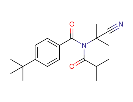 4-tert-Butyl-N-(2-cyanopropan-2-yl)-N-isobutyrylbenzamideWhite
