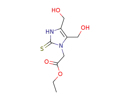 ethyl 2-(4,5-bis(hydroxymethyl)-2-thioxo-1H-imidazole-1-yl)acetate