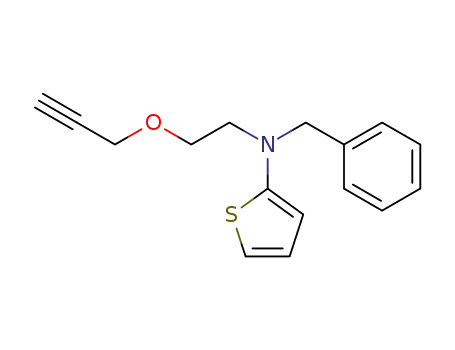 N-benzyl-N-[2-(prop-2-yn-1-yloxy)ethyl]thiophen-2-amine