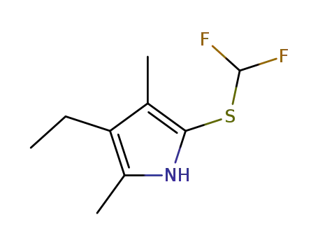 2-((difluoromethyl)thio)-4-ethyl-3,5-dimethyl-1H-pyrrole