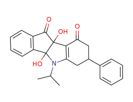 4b,9b-dihydroxy-5-isopropyl-7-phenyl-4b,5,6,7,8,9b-hexahydroindeno[1,2-b]indole-9,10-dione