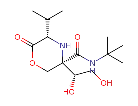 (3R,5S)-N-(tert-butyl)-3-((R)-1,2-dihydroxyethyl)-5-isopropyl-6-oxomorpholine-3-carboxamide