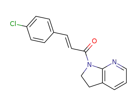 (E)-3-(4-chlorophenyl)-1-(2,3-dihydro-1H-pyrrolo[2,3-b]pyridin-1-yl)prop-2-en-1-one