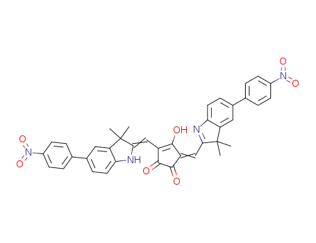 3-[3,3-dimethyl-5-(4-nitrophenyl)-1,3-dihydro-indol-2-ylidenemethyl]-5-[3,3-dimethyl-5-(4-nitro-phenyl)-3H-indol-2-ylmethylene]-4-hydroxy-cyclopent-3-ene-1,2-dione